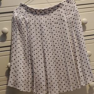 Theory Skirt black polka dot